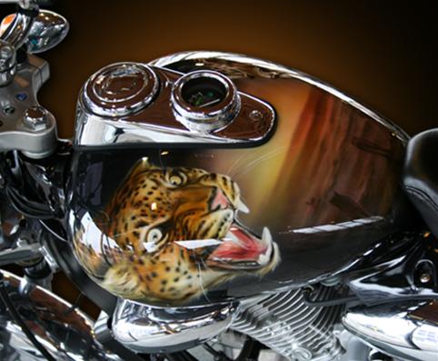 Custompainting: Motorrad bemalen