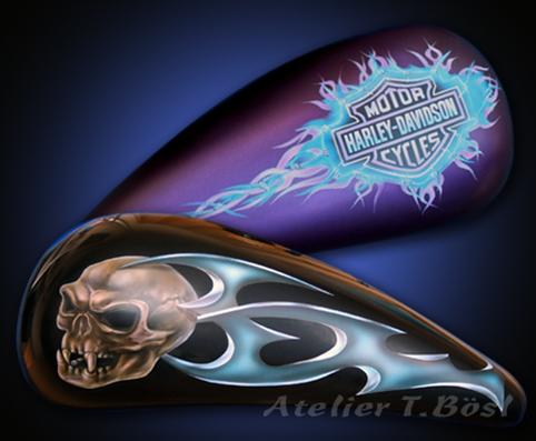 Custompainting: Motorrad bemalen