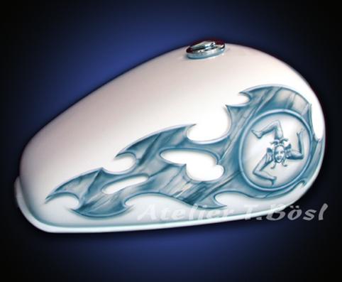 Custompainting: Motorrad bemalen