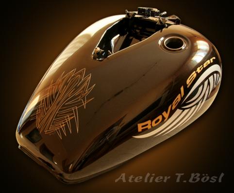 Custompainting: Motorrad bemalen