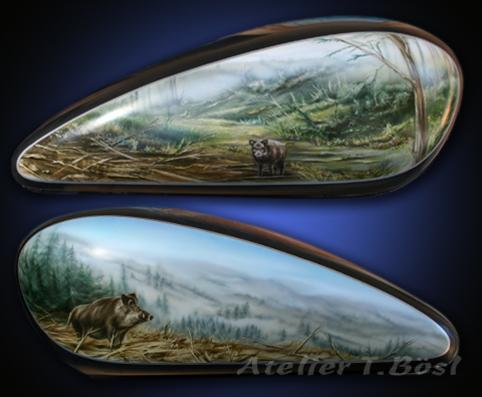 Custompainting: Motorrad bemalen