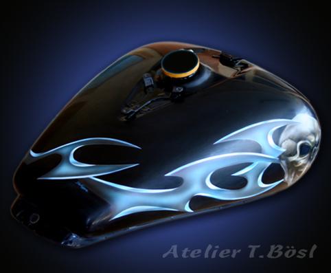 Custompainting: Motorrad bemalen