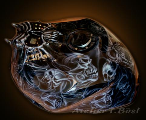 Custompainting: Motorrad bemalen