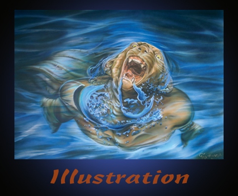 Illustrationen in Präsentatin Ausstellung Werbung