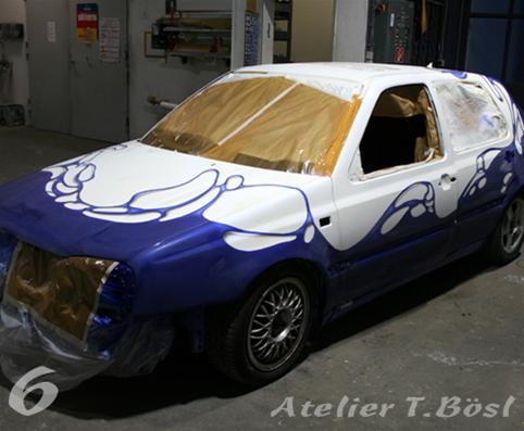 Airbrush Custompainting im Kurs